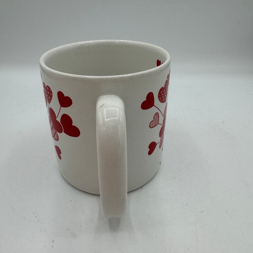Vintage Heart Valentines Tea Coffee Mug Bouquet of Flowers 1980s - Picture 4 of 8